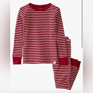 Red and White Striped Pajama Set